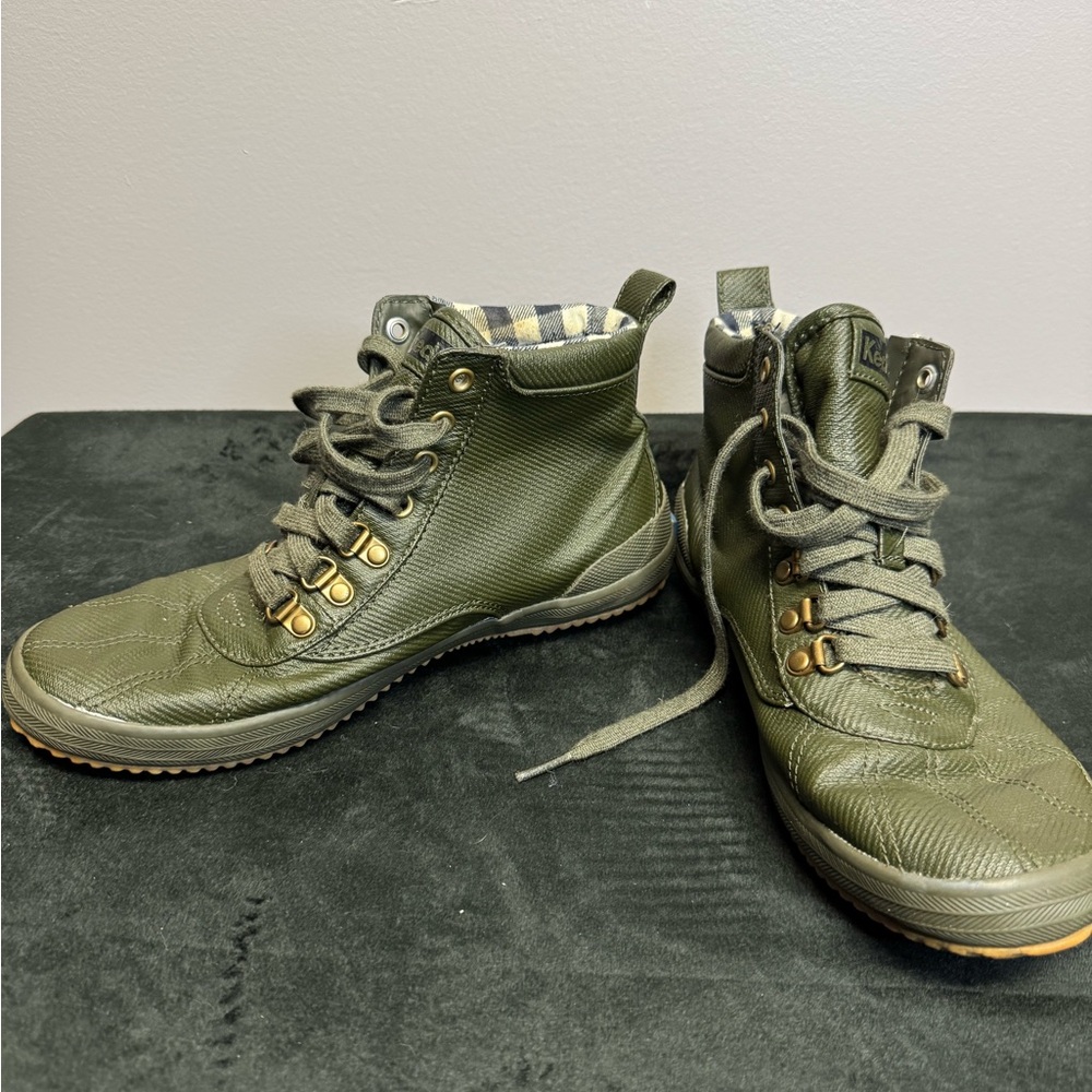 Keds Olive Green High-Top Sneakers
